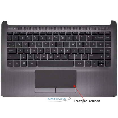 New Replacement For HP Laptop Notebook Black Keyboard & Palmrest L26980-031 With Touchpad