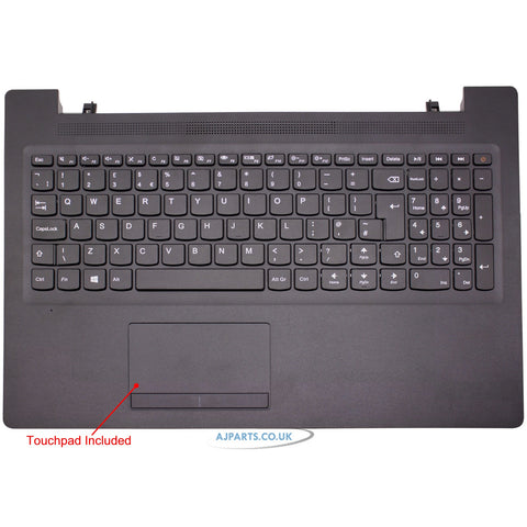 For Lenovo 5CB0L46294 Compatible Laptop Black Palmrest Keyboard With TouchPad