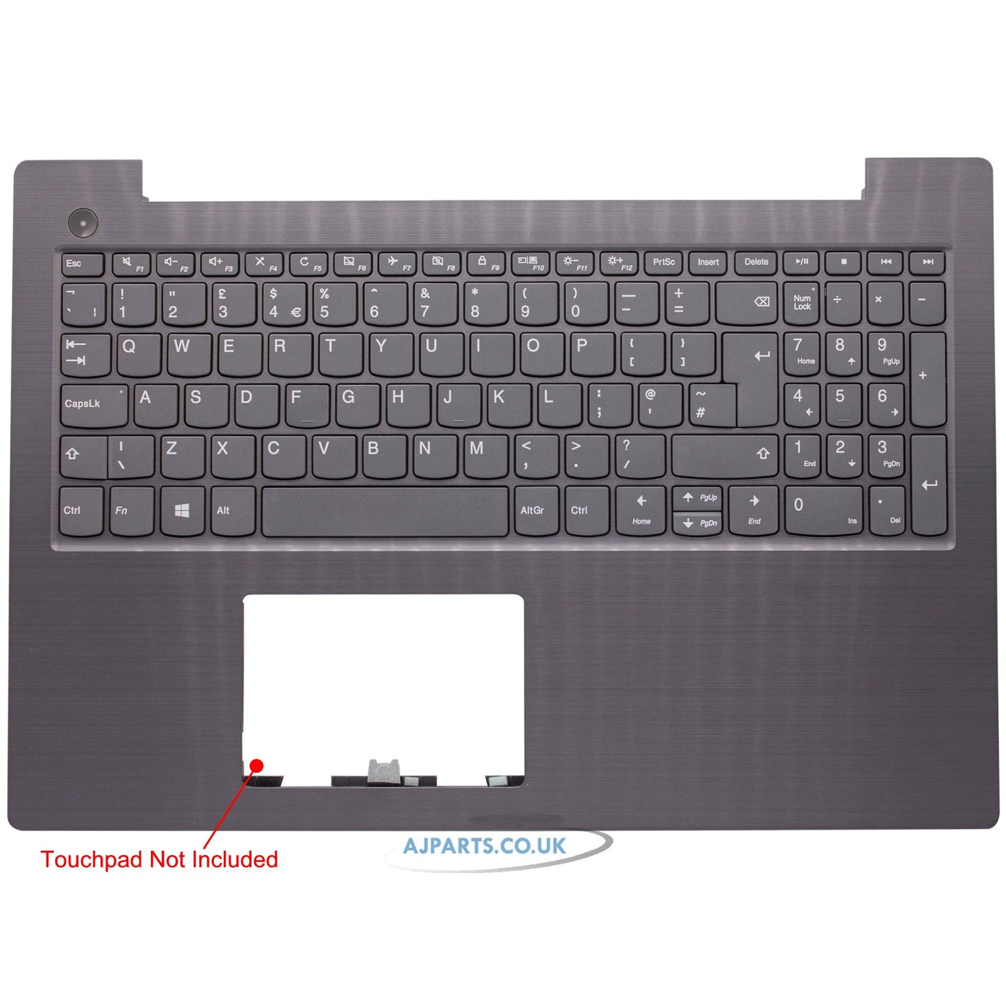 For Lenovo Ideapad V330-15ISK Compatible Palmrest Touchpad Cover Keyboard UK