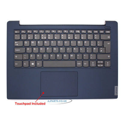 Lenovo Ideapad S340-14API ( TYPE 81NB ) Blue Palmrest Touchpad Cover With Laptop Replacement Keyboard