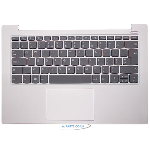Lenovo Ideapad S340-14IML Palmrest UK Layout Replacement Laptop Keyboard & Touchpad Silver