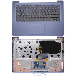 Lenovo 5CB0R61241 Palmrest UK Layout Touchpad Blue Compatible Laptop Keyboard