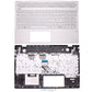 For Lenovo 5CD9443W67 Silver Compatible Palmrest Cover UK Keyboard