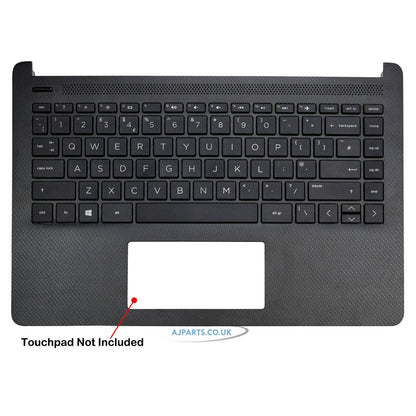 HP 14-DQ0000 Series Palmrest UK Layout Black Without Fingerprint Laptop Replacement Keyboard