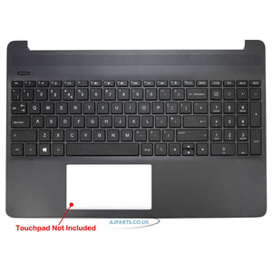 HP L63576-031 Black Palmrest UK Layout Replacement Laptop Keyboard Without Fingerprint