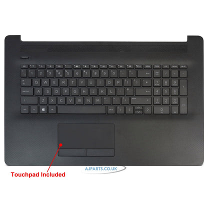 Compatible With HP 17-BY 17-CA Palmrest Touchpad Cover Keyboard UK Black