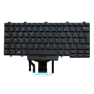 Compatible With Dell Latitude 3350 UK English Laptop Backlit Keyboard