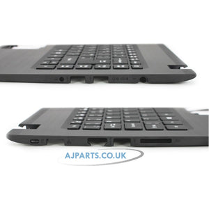 Compatible With Acer Aspire A114-32 A314-21 A314-32 Palmrest Cover Keyboard UK Compatible With 6B.GVYN7.029 Black