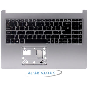 Compatible With Acer Aspire A315-23 A315-33 A315-43 Palmrest Cover Keyboard UK 6B.HVUN7.032 Silver