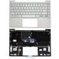 Compatible With HP Envy 13-BA Series Palmrest Cover Backlit Keyboard UK Silver