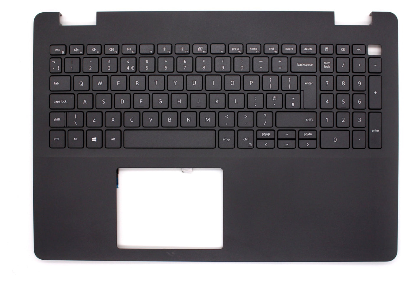 Dell Inspiron 3505 3502 3501 Palmrest Assembly With UK Keyboard 7KM6D Black