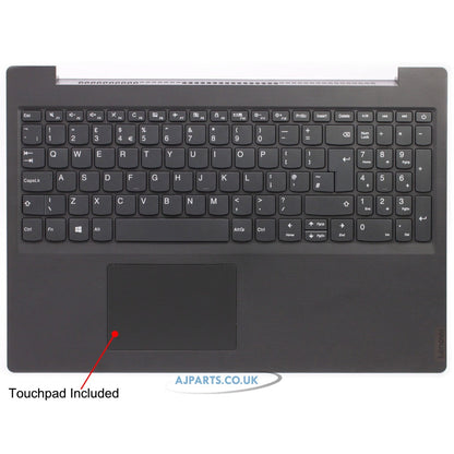 For Lenovo V155-15API UK Compatible Palmrest Touchpad Cover Grey Keyboard