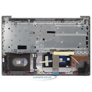 For Lenovo V155-15API Compatible Palmrest Touchpad Cover Keyboard UK Silver AM182000100 / M33501003UK
