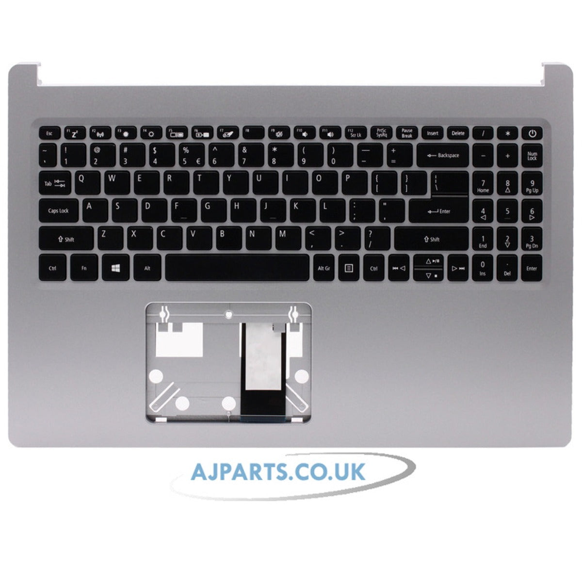 Compatible With Acer Aspire A515-54 A515-54G S50-51 Palmrest Cover US Layout Keyboard Silver 6B.HDEN7.060