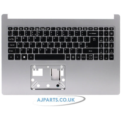 For Acer Aspire 5 A515-54 Series Compatible Palmrest Cover Keyboard UK Silver