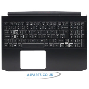 Acer Aspire Nitro AN515-55 Palmrest Cover UK Backlit 6B.Q7KN2.076 Black Replacement Keyboard