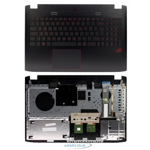 For Asus Rog GL552JX-CN182H Compatible Palmrest Case UK English Backlit Keyboard Black