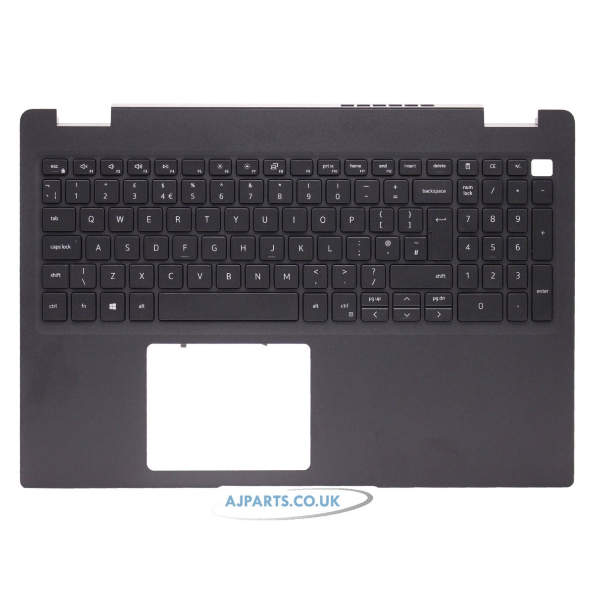 Compatible With Dell Latitude 15 3510 E3510 Palmrest UK Layout Non-Backlit Keyboard Black