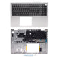 Compatible With Dell 00GTPK 0GTPK Palmrest UK Layout Non-Backlit Silver Laptop Keyboard