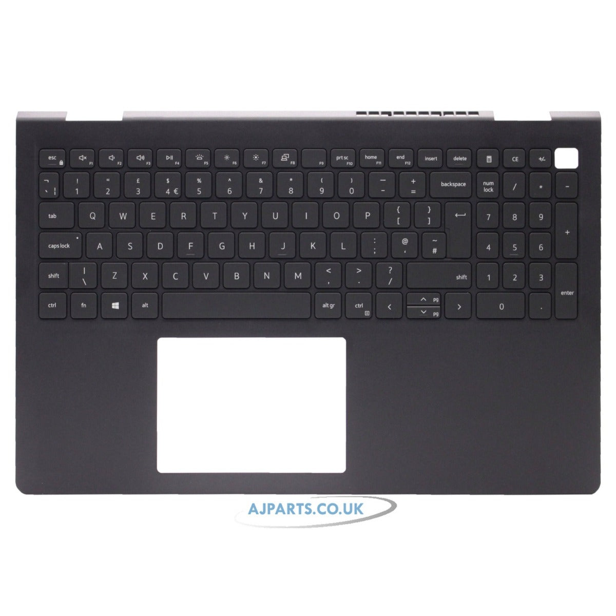 For Dell 0C6D40 C6D40 Compatible Palmrest UK Layout Backlit Black Laptop Keyboard