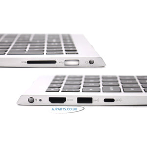 Compatible With Dell Inspiron 15 3520 Palmrest UK Layout Non-Backlit Silver Replacement Keyboard