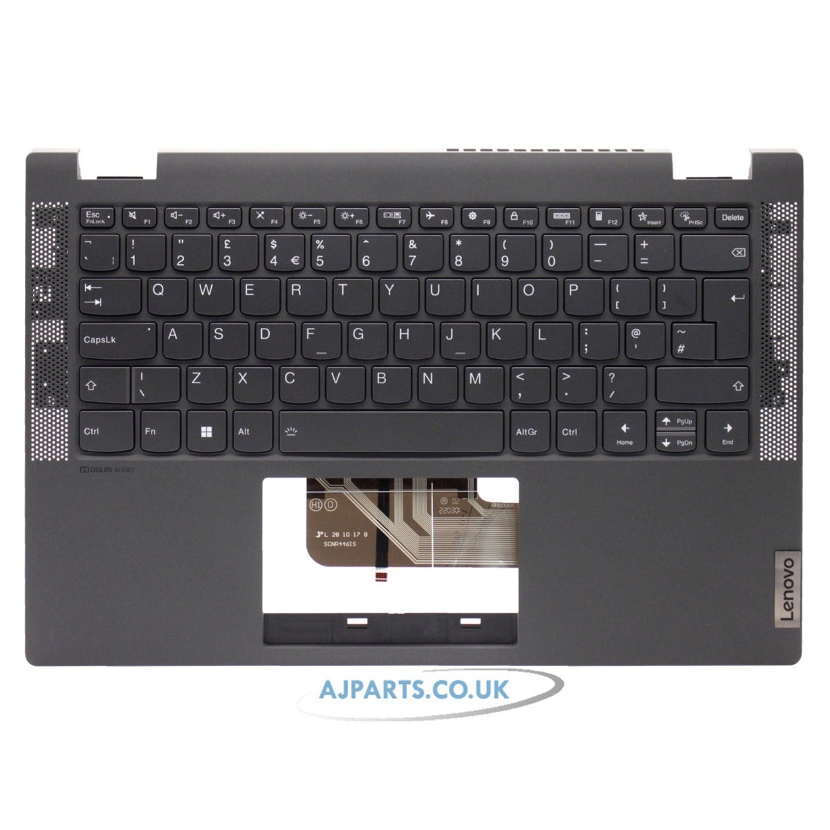Lenovo Flex 5-14IIL05 UK Layout Palmrest Case Cover Laptop Replacement Keyboard