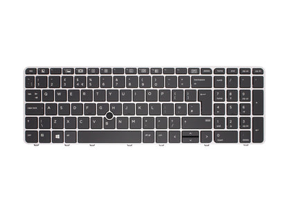 HP EliteBook 755 G3 UK Backlit Layout Replacement Laptop Keyboard