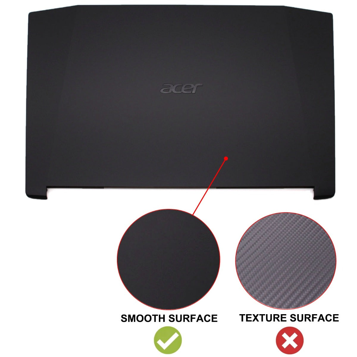 Compatible With Acer Nitro 5 AN515-51 AN515-52 AN515-53 AN515-41 AN515-42 Laptop LCD Back Cover Top Lid