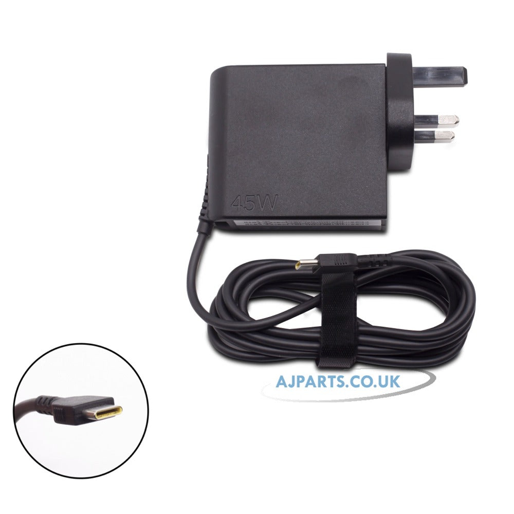 New Replacement AC USB-C Type Adapter Power Charger 20V 2.25A 45W For Lenovo Laptop