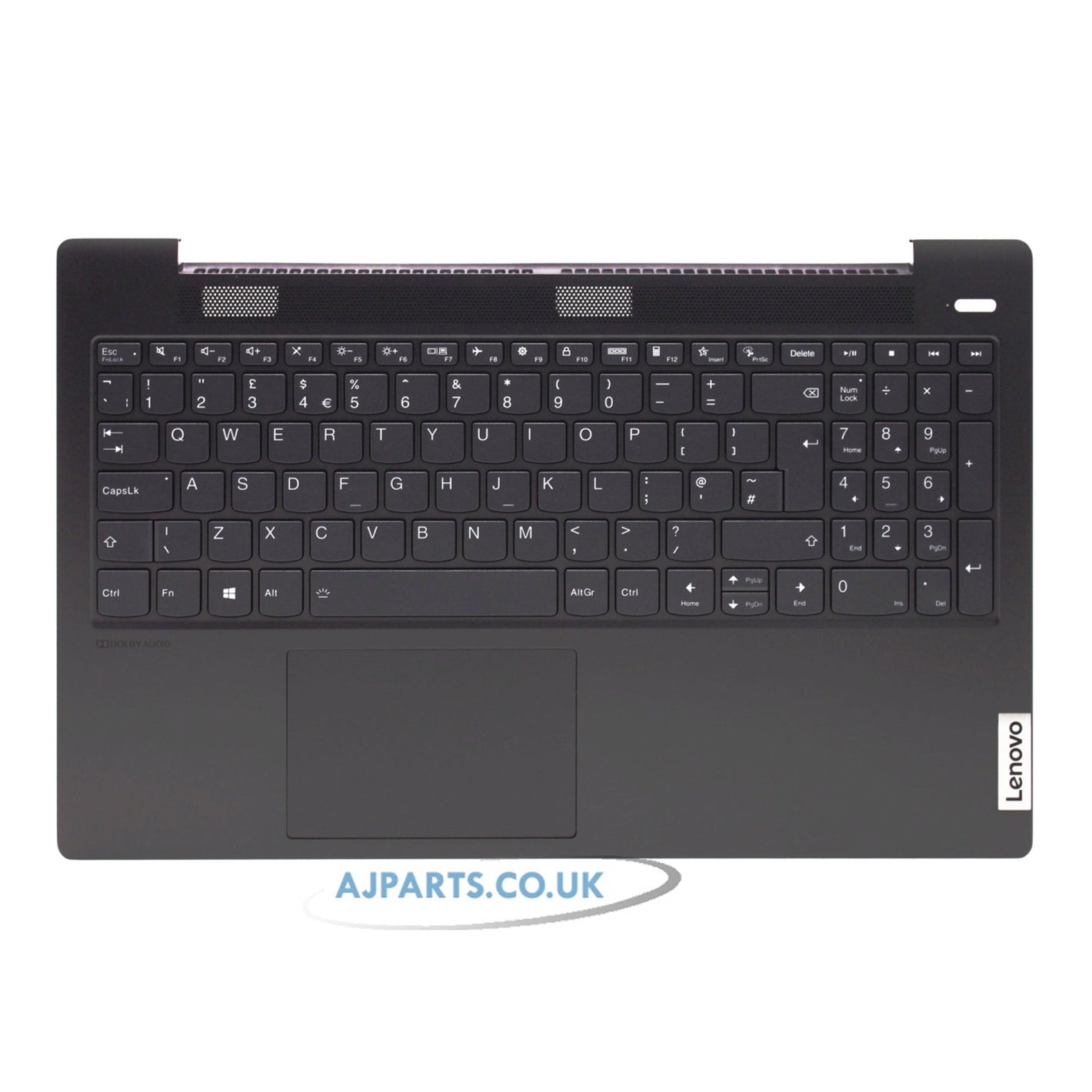 Lenovo Ideapad 5 15IIL05 Palmrest UK Layout Replacement Laptop Backlit Keyboard with TouchPad Grey