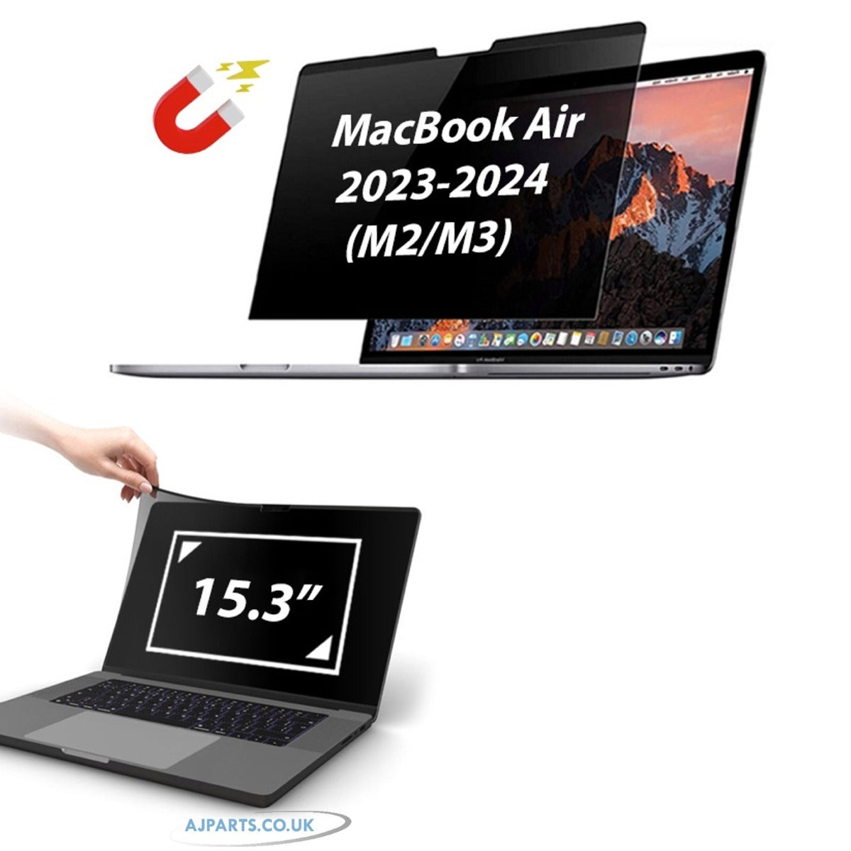 New 15.3" Laptop Screen Privacy Protector For Apple MacBook Air 15" A2941 A3114