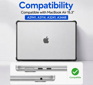 15.3" MacBook Air A3448 A3241 A3114 A2941 Shockproof Hard Shell Case