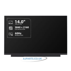 Lenovo FRU 5D10V82349 14.0" 3840 x 2160 UHD IPS LED LCD Non-Touch 40Pin Replacement Laptop Screen