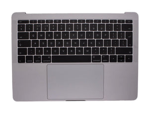 For MacBook Pro 13" A1708 Topcase + UK Keyboard Palmrest Space Grey MLL42LL/A