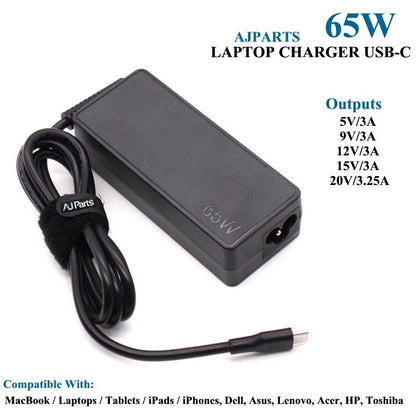Replacement For Dell Latitude 5430 Rugged 65W AC Adapter Laptop USB-C Charger