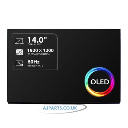 Samsung ATNA40KW01-0 14.0" 1920x1200 WUXGA Non-Touch Display 30Pin 60Hz Laptop Replacement OLED Screen