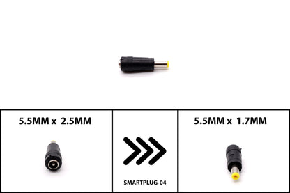 Extension Plug 5.5*2.5 to 5.5*1.7