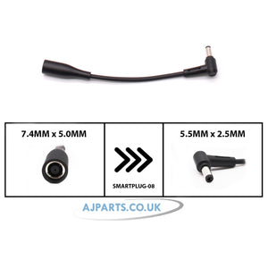 Extension Connector for Adapter 7.4MM x 5.0MM To 5.5MM x 2.5MM