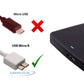 5 Gbps 1 Meter Micro B to USB C Hard Drive Cables, USB C to Micro B, External Hard Drive Replacement Cable White