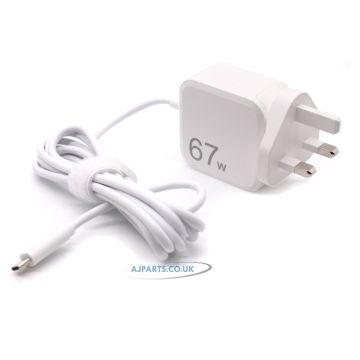 New AJP Brand 67W Fox Type-C QC 3.0 PD Fast Charging Wall Charger Adapter White 67w Usb Type C Adapters
